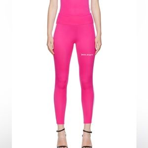 Palm Angels Track Leggings Fuchsia/ White